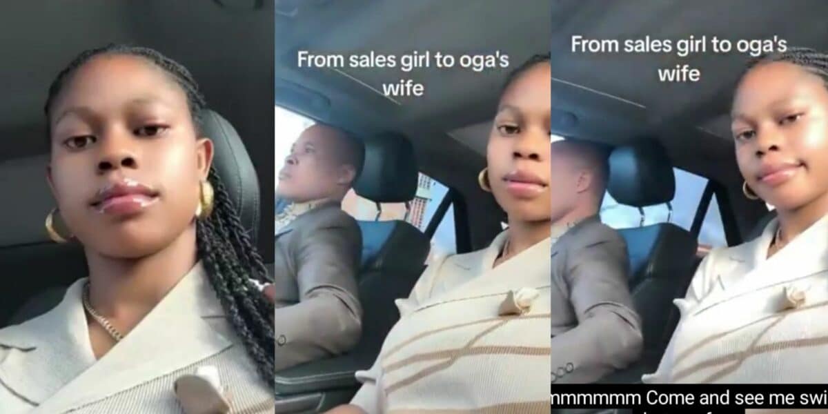 "From sales girl to Oga's wife" – Lady celebrates upgrade