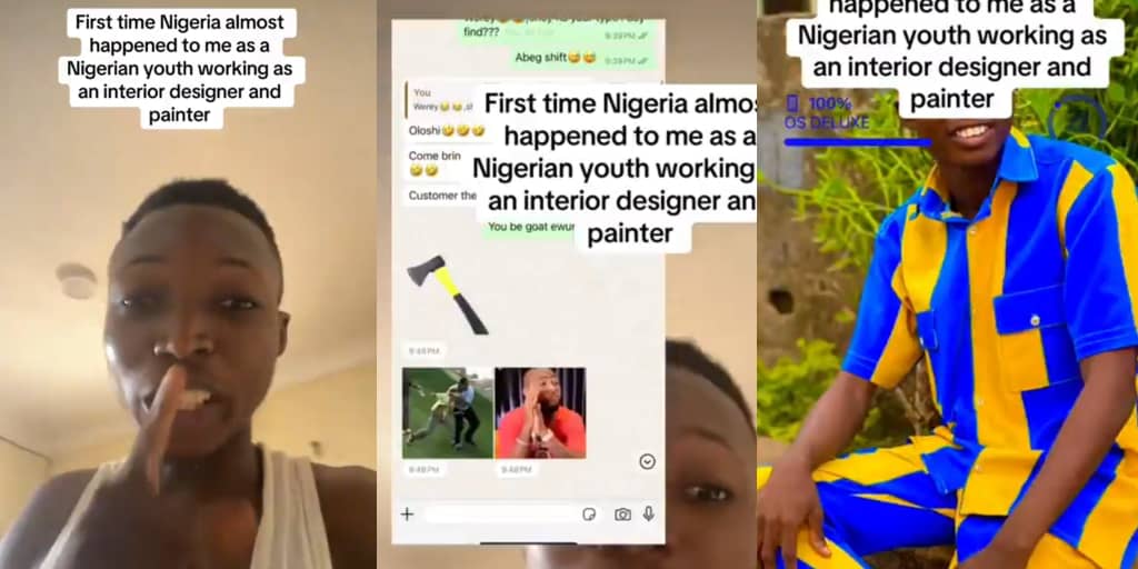 Police label painter alora after finding axe sticker, blue-yellow outfit on his phone, ask for ₦100k