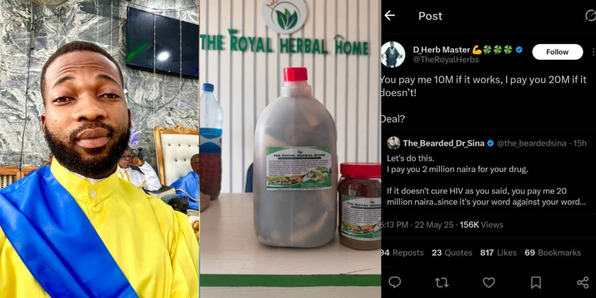 Herbal doctor announces HIV cure, promises ₦20m if it doesn’t work