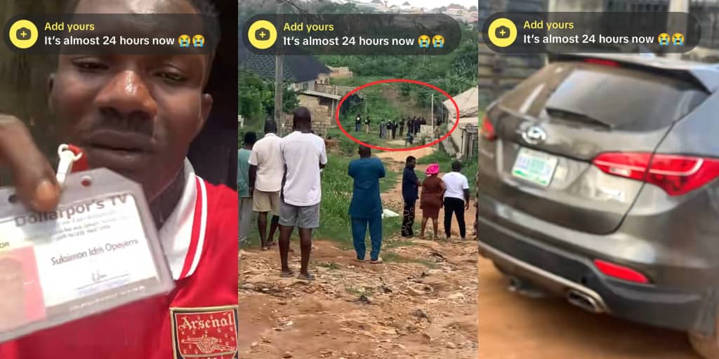 Man cries out as brother is kidnapped in igbelara area of ikorodu and taken into nearby bush