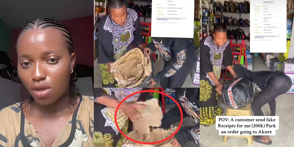 Businesswoman sends stones to Akure client who made fake ₦200k payment for interior items