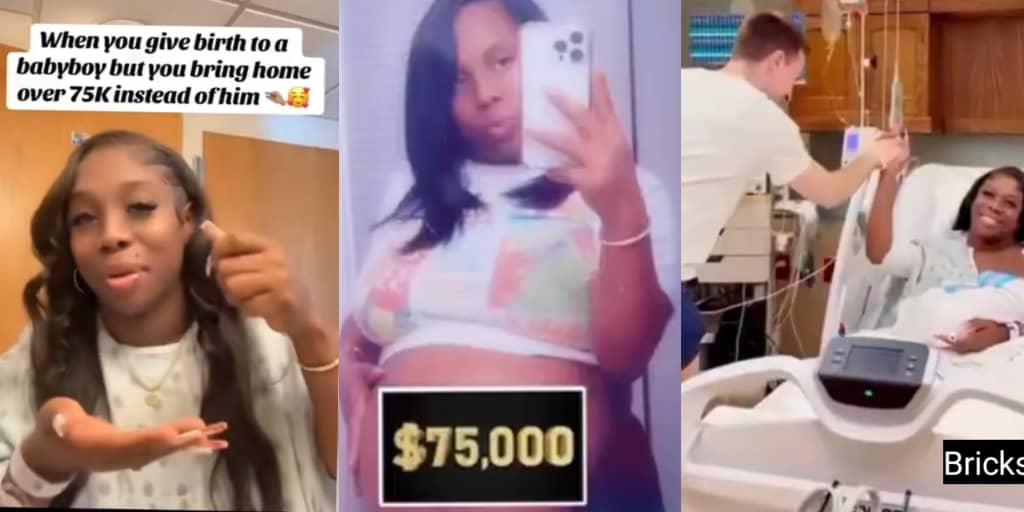 Woman celebrates receiving $75k after giving up surrogate baby