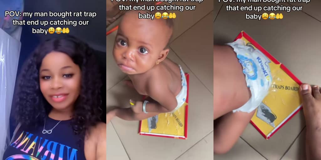 Mother fumes after rat trap set by husband to catch rodents traps their baby