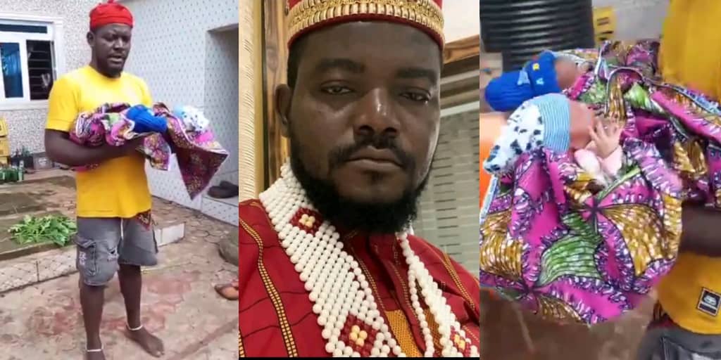 Enugu native doctor Ezeani dedicates twins to gods in viral video