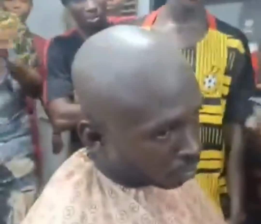 Barcelona fan keeps promise, gets hair shaved after team fails to beat Inter in champions league semifinal