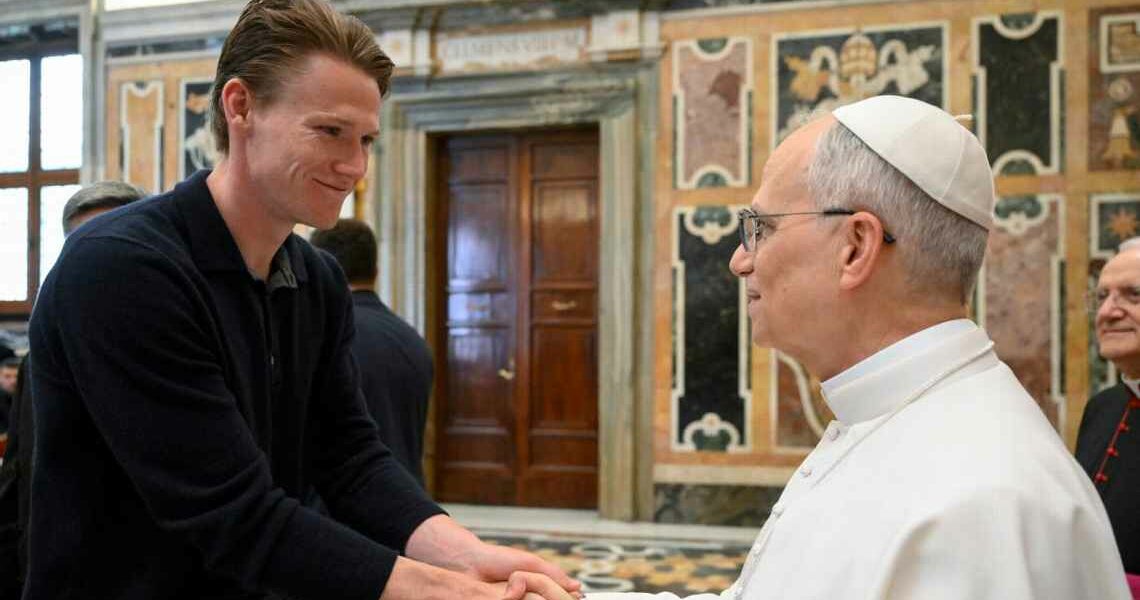 Pope Leo XIV welcomes scudetto-winning Napoli to Vatican, jokes about Roma ties