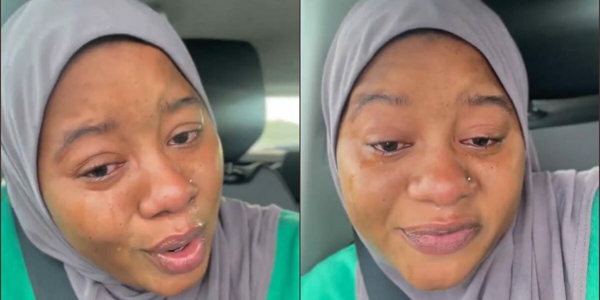Woman weeps over missing gold parcel, calls out courier company