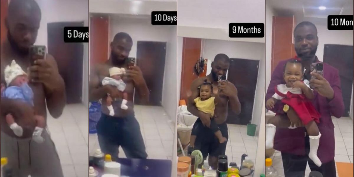 Proud father documents daughter’s growth from birth to first birthday