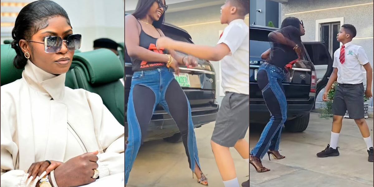 2Baba’s new wife, Natasha Osawaru, flaunts her son