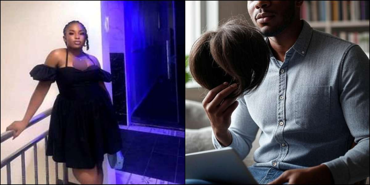 lady boyfriend wig laptop