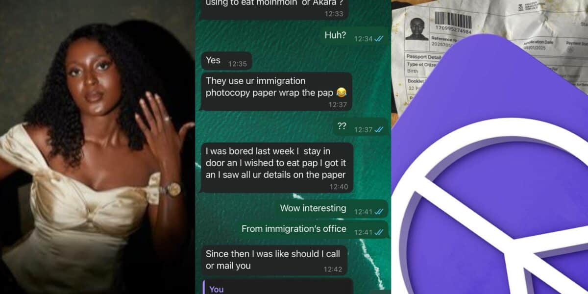 Lady Nigeria immigration services Akara form