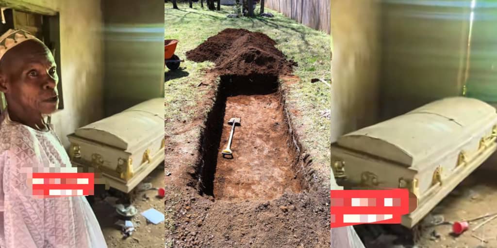 Man prepares for his own burial, buys coffin and digs own grave