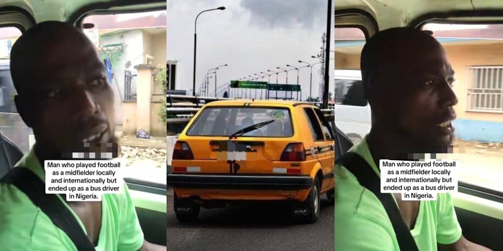 Man who allegedly played for Nigeria national U-20 team ends up as taxi driver, shares his story 