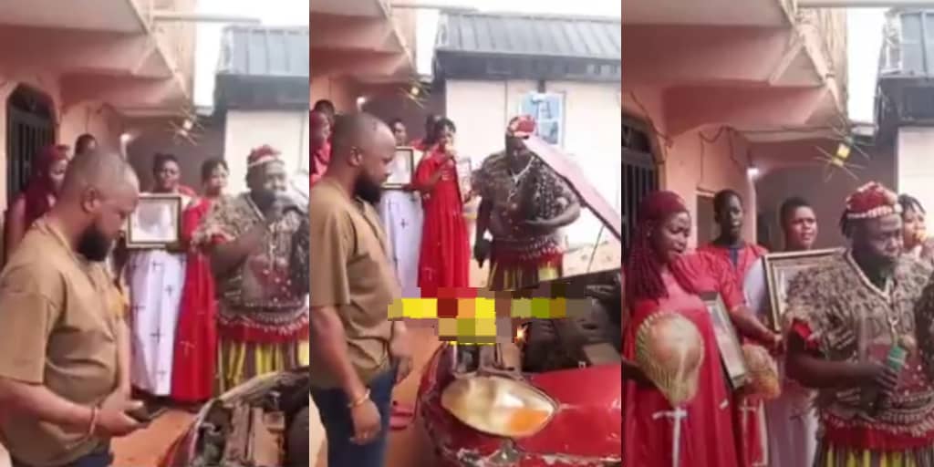 Man invites native doctor, summons gods after thieves steal car brain box