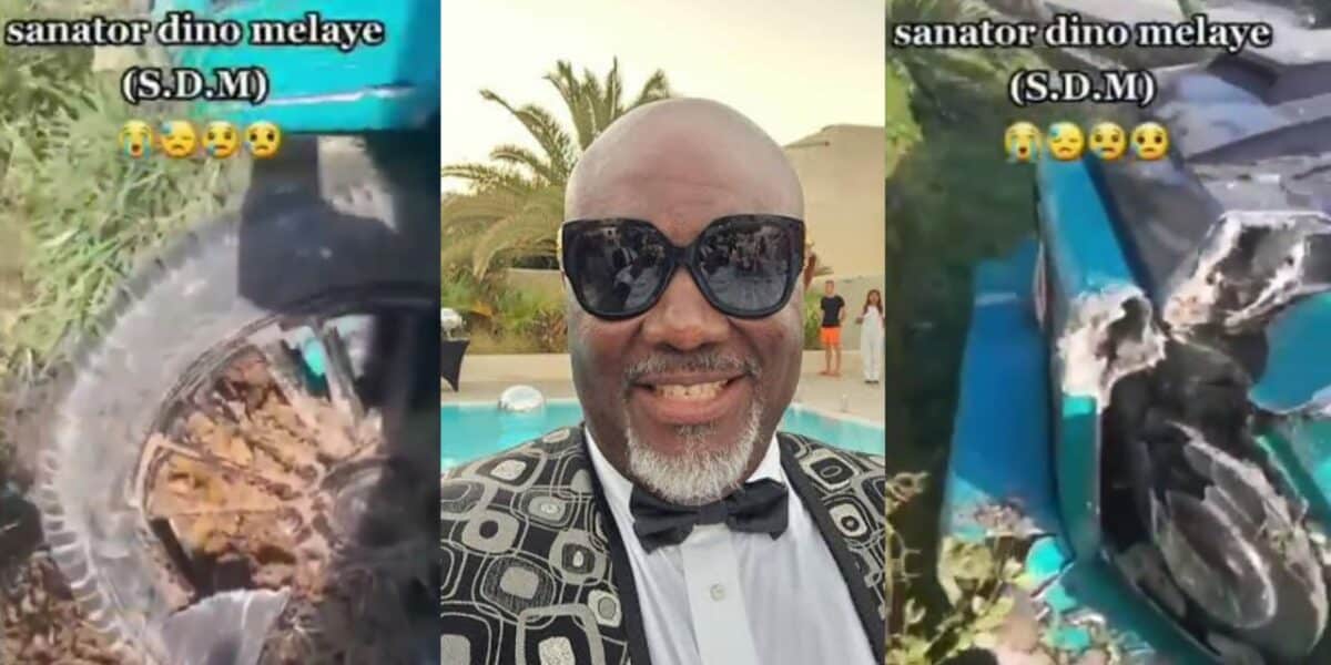 Dino Melaye’s multi-million naira G-Wagon destroyed in ghastly accident