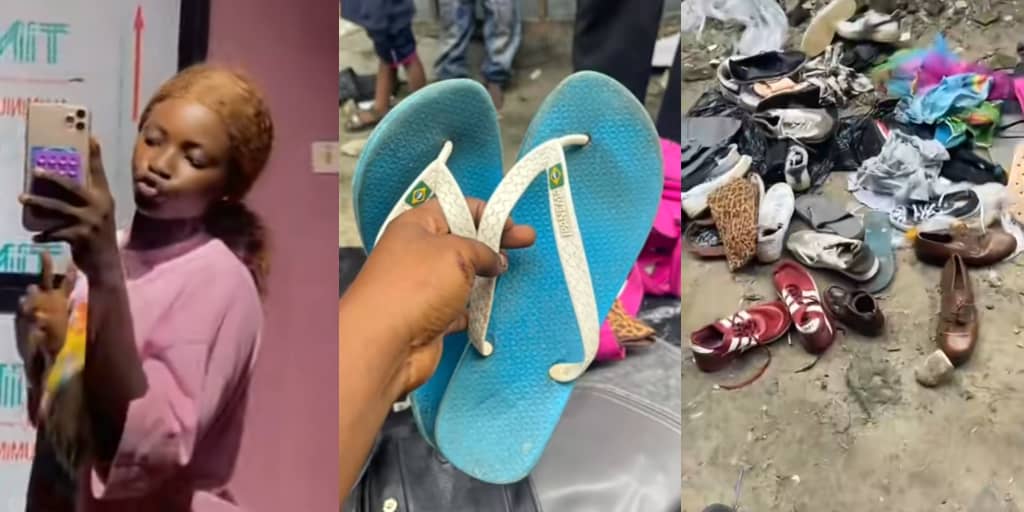 Lady shares video as sister receives poor thrift items from the U.S. despite paying ,000