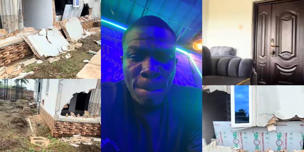 Man cries out as army allegedly destroys his multimillion-naira house in Edo