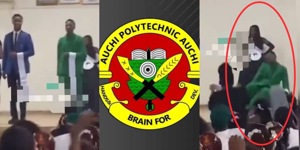 Auchi polytechnic student faints after winning Mr. Auchi title