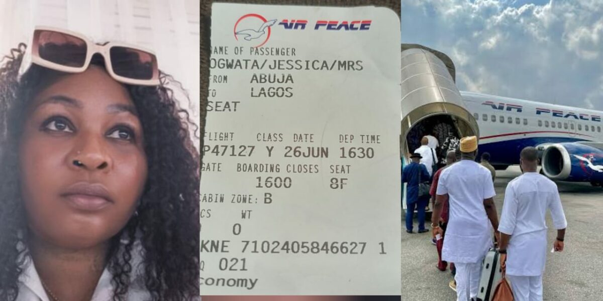 Air Peace under fire as passenger narrates crew's attitude on ₦235k flight 
