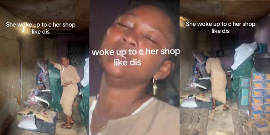 Businesswoman cries as thieves steal all bags of rice offloaded a day before