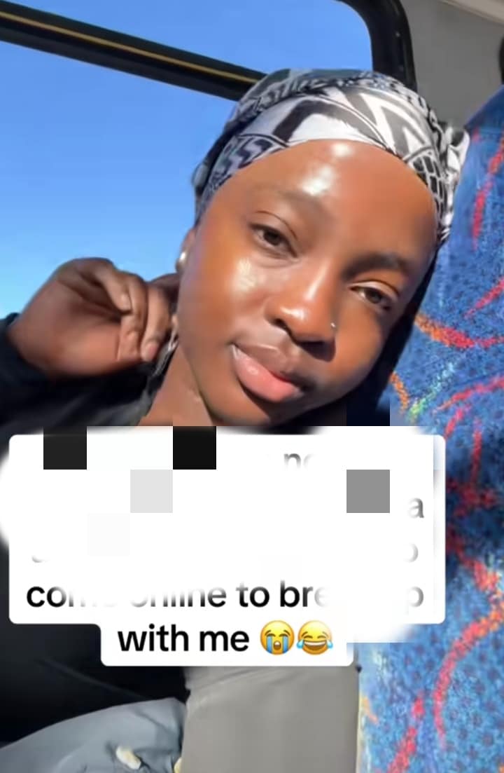 Lady in pains as boyfriend comes online to dump her after sending him data