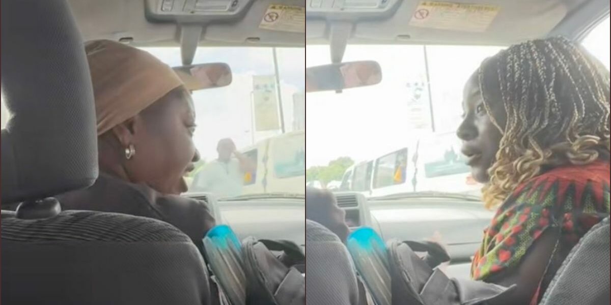 Drama as female uber driver clashes with lady passenger