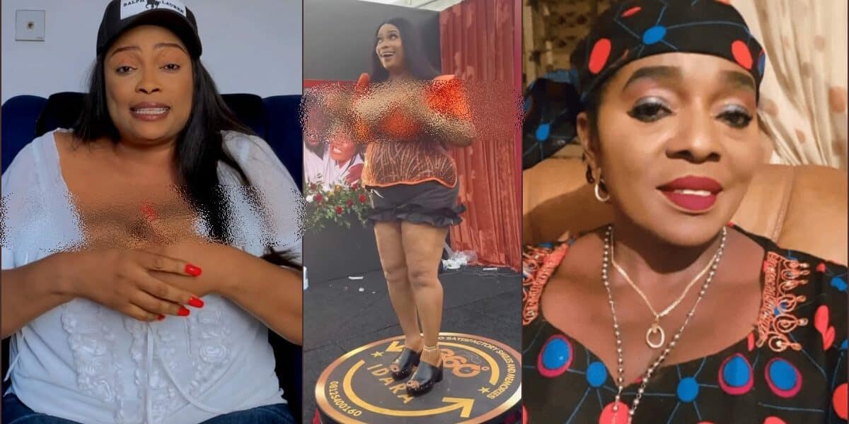 Nneoma Ukpabi blasts Rita Edochie for criticizing her revealing wedding outfit