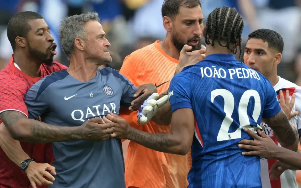 CWC final ends in chaos as Luis Enrique grabs Joao Pedro by throat