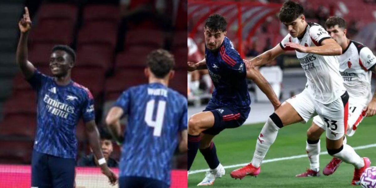 Saka fires Arsenal past Milan in Singapore friendly