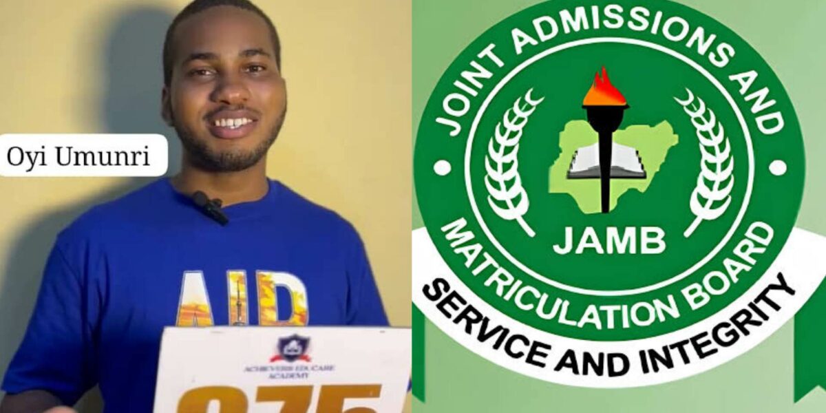 JAMB reacts as Nigerians rally behind top-scoring candidate amid 'mercenary' allegation