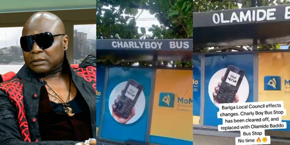 Charly Boy reacts as Lagos Govt renames popular bus stop after Olamide