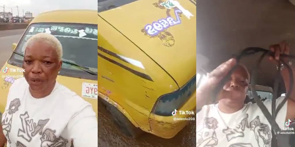 Lagos female bus driver cries for help as agberos assault her over money