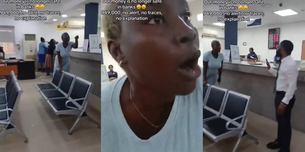Woman causes commotion in bank as ₦949k disappears from account