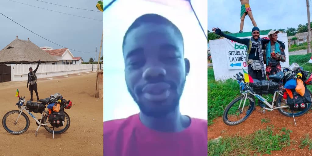 Nigerian man on bicycle journey to U.S. arrives Togo in 8 days
