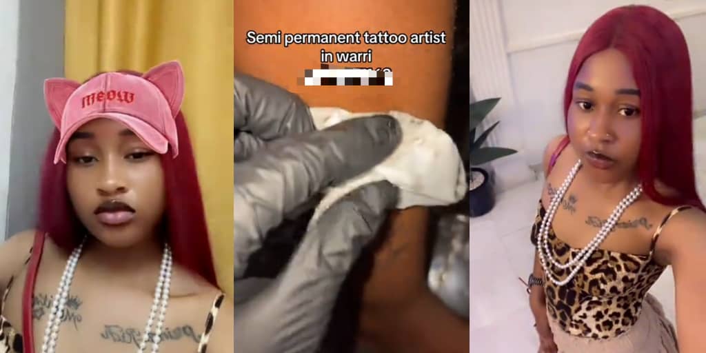 Tattoo artist cries out as female client demands removal of boyfriend’s name tattoo, vows to sue