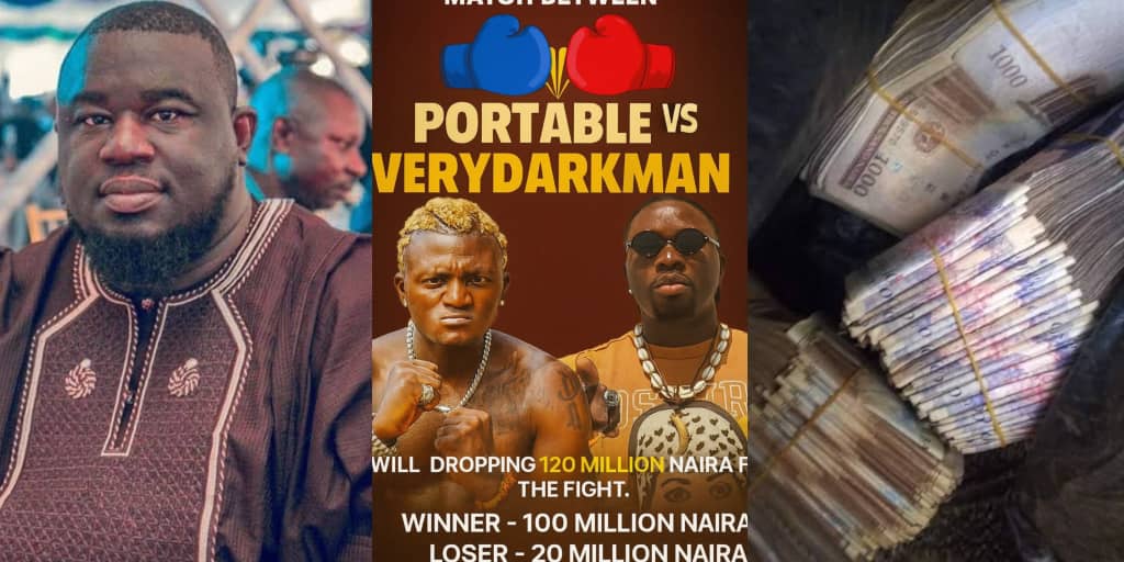 Talent manager Soso Soberekon offers ₦120m for boxing match between Portable and VeryDarkMan