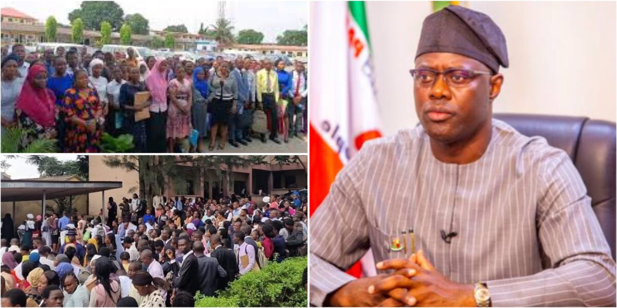 Oyo State Governor, Seyi Makinde has reportedly doubled more than ithe number of staff in its secondary schools within six years, increasing the workforce from 13,730 in 2019 to 26,436 as of mid-2025.