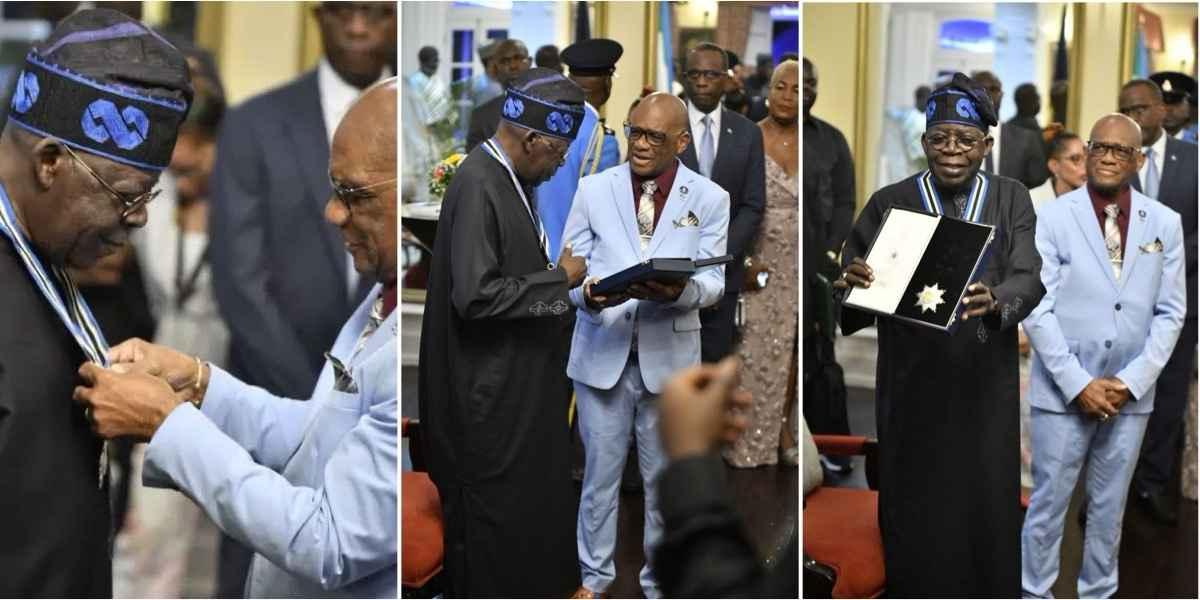 BREAKING: Tinubu bags Saint Lucia’s highest national honour, Knight Commander of the Order