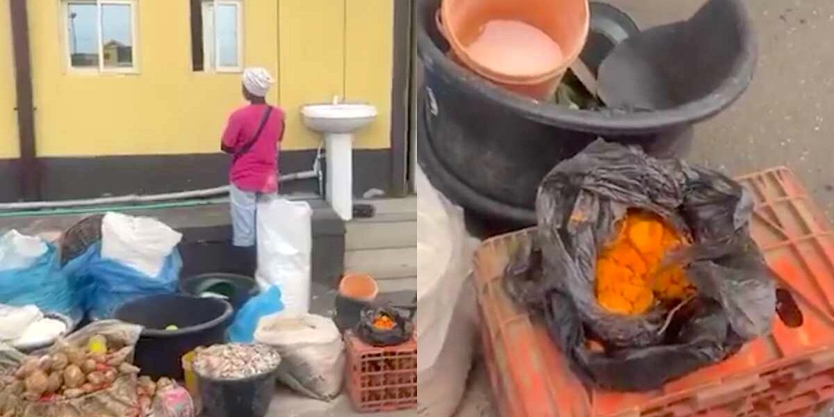 Woman arrested for processing spoiled yam flour with harmful chemicals