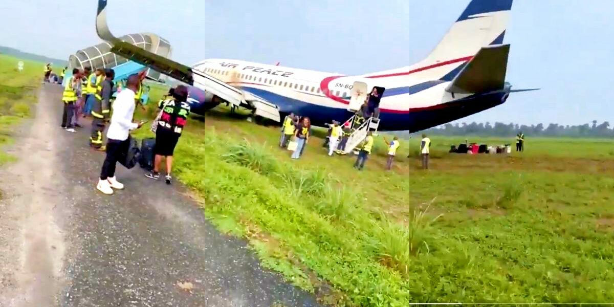 Air Peace aircraft veers off runway in Port Harcourt, no injuries reported