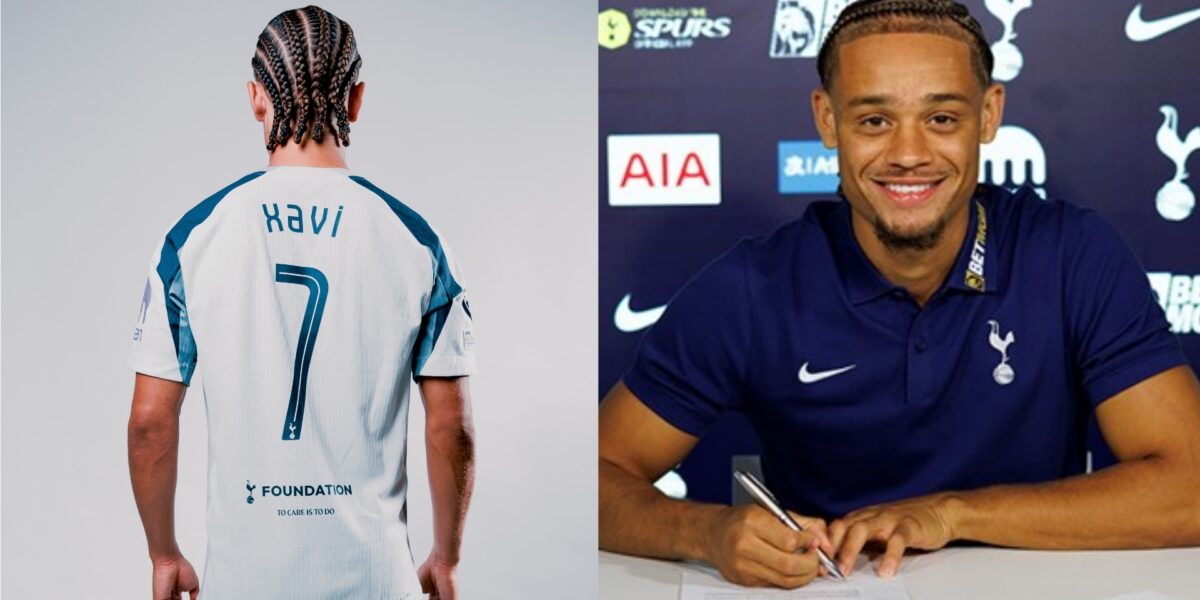 Xavi Simons takeover Son's No.7 shirt at Tottenham after £51.8m move from Leipzig