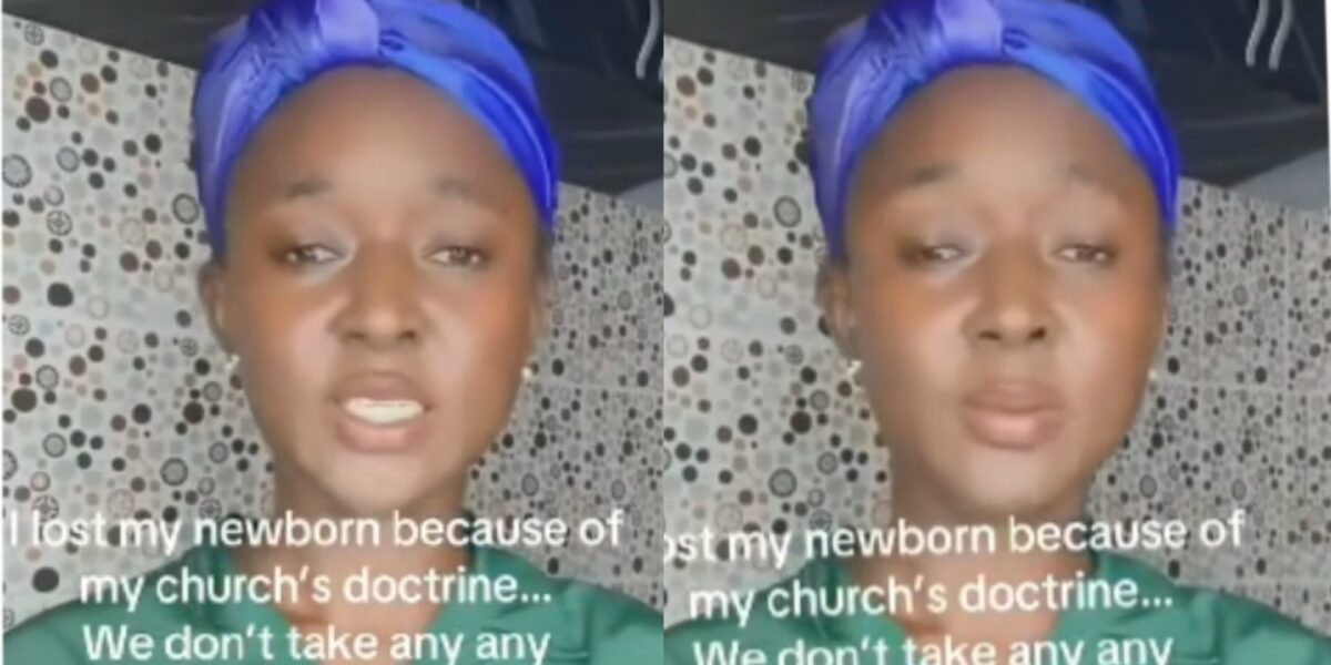 Woman laments loss of newborn to birth complications, blames rigid church doctrine