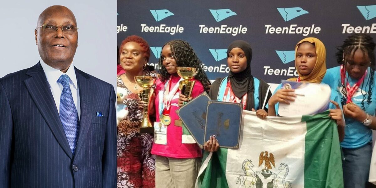 Atiku awards scholarships to TeenEagle global champions
