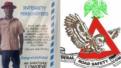 FRSC rewards officer for rejecting 104 bribes in one month