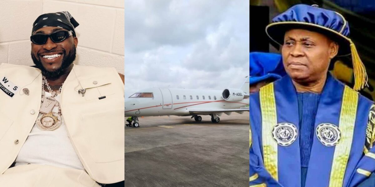 Davido celebrates as his father purchases 3rd private jet