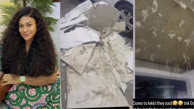 Nkechi Blessing unhurt as POP ceiling collapses