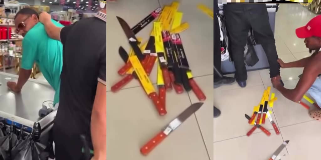 Man caught stealing knives from supermarket, hides them inside his trousers