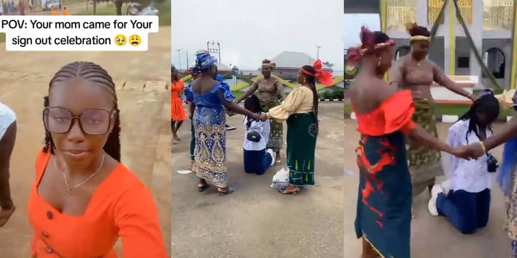 Graduate brags after mum, friends storm graduation with special prayer