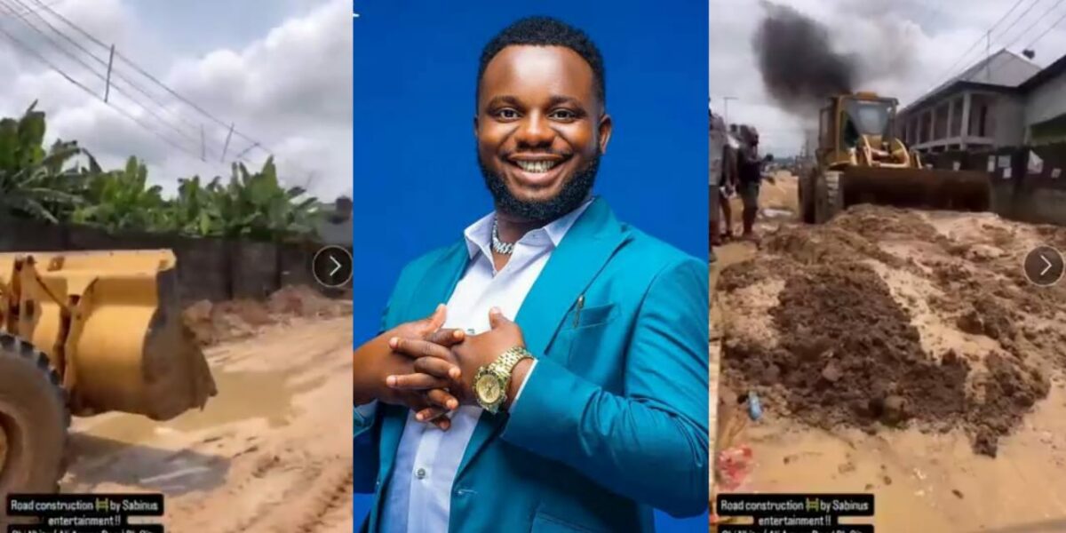 Sabinus sponsors road construction in Port Harcourt community