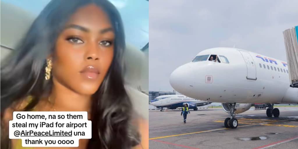 Lady accuses Air Peace of theft, claims staff stole her iPad, demands CCTV footage